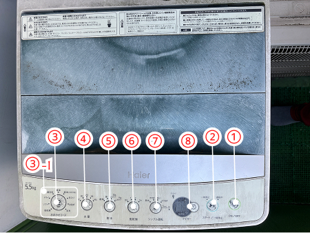エアコンのリモコンの画像